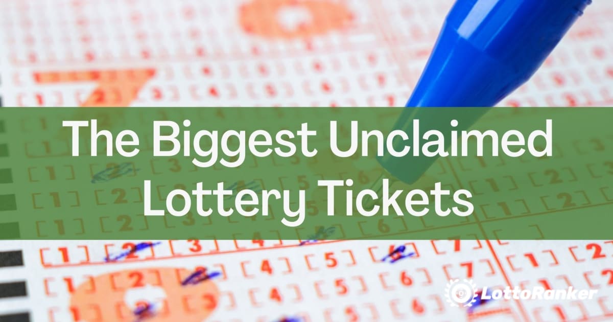 Didžiausi nepaimti loterijos bilietai